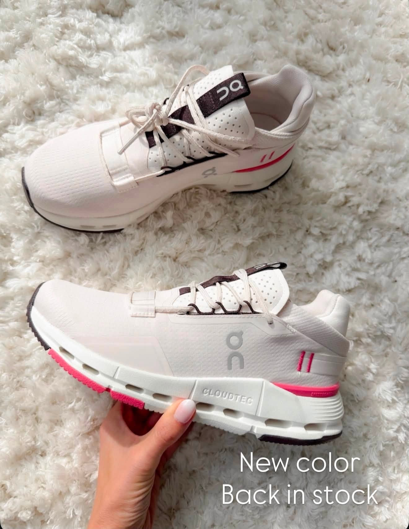 My favorite On sneakers are finally back in stock in a new color, and this one is SO good. I love the soft neutral with the pop of pink, plus they’re incredibly comfortable for workouts, walks, and everyday wear.

On sneakers, On Cloud sneakers, womens sneakers, workout shoes, walking shoes, comfortable sneakers, neutral sneakers, pink sneakers, athletic shoes, everyday sneakers, annabrstyle

#LTKootd #LTKOver40 #LTKActive