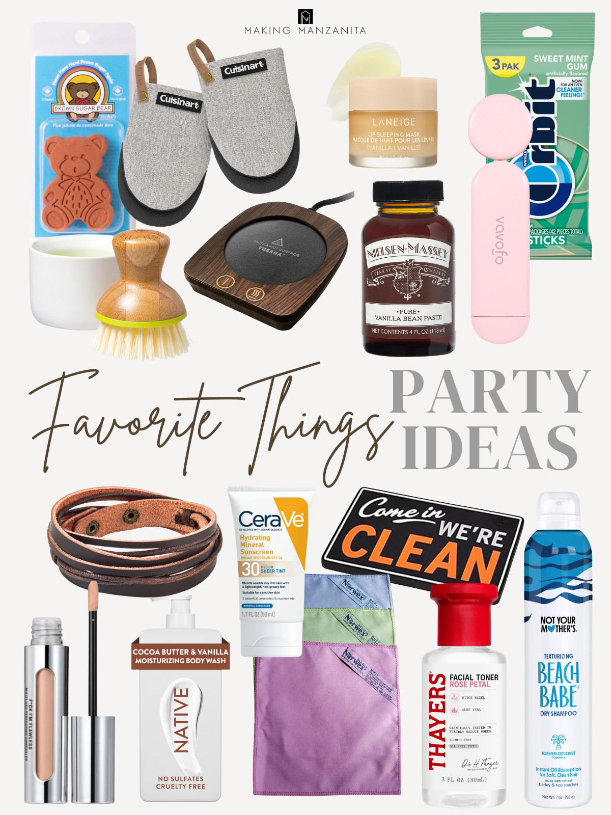 Going to a Favorite Things Party this year? Here's some good ideas (and what I would bring). These are my tried-and-true favorites that I use almost every day! 

 #favoritethings #LTKGiftGuide #LTKFindsUnder50