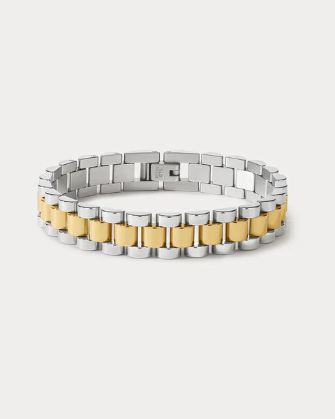 Two-toned Timepiece Bracelet | Luv Aj Inc.