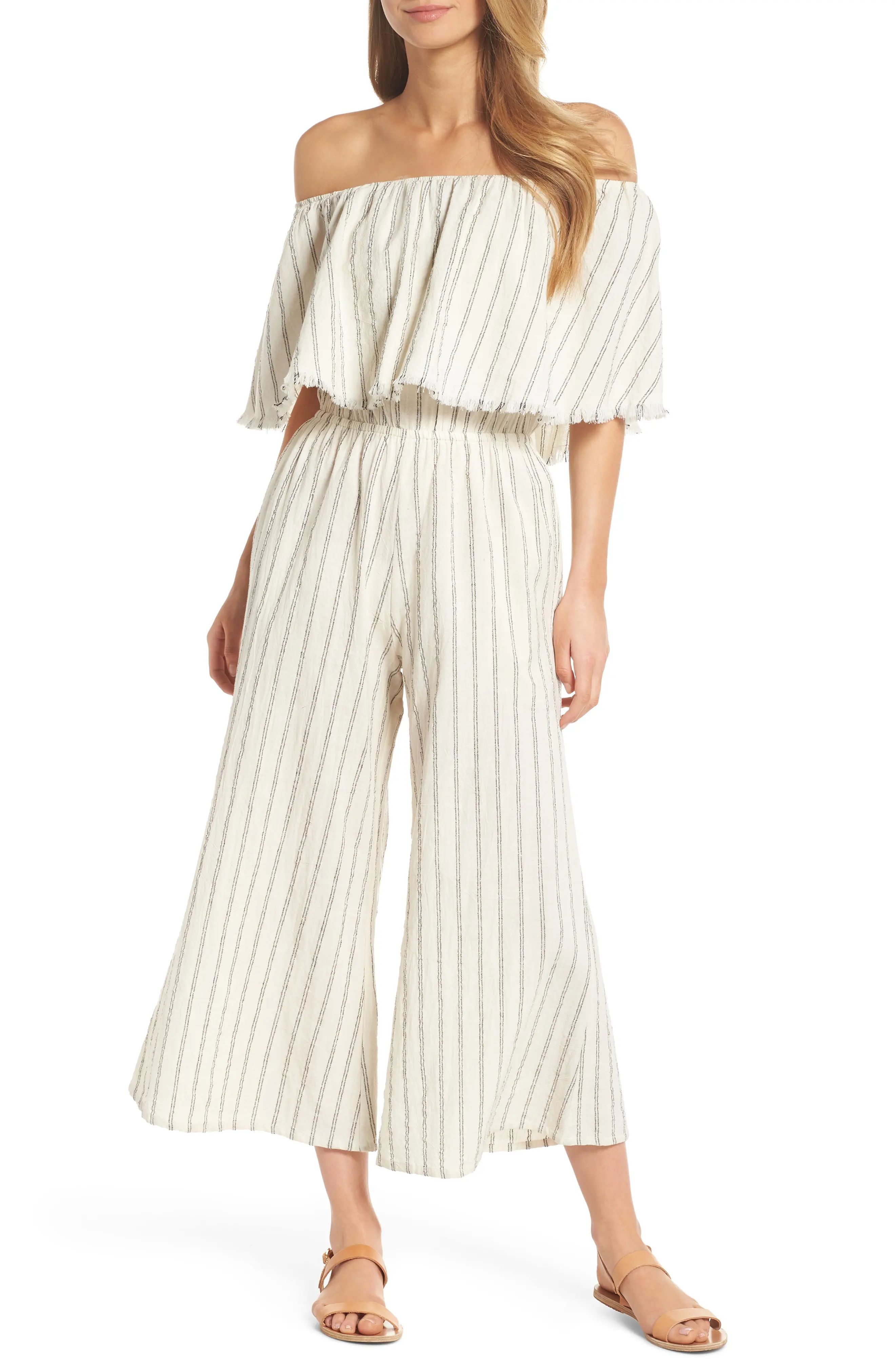 Ruffle Coulotte Cover-Up Jumpsuit | Nordstrom