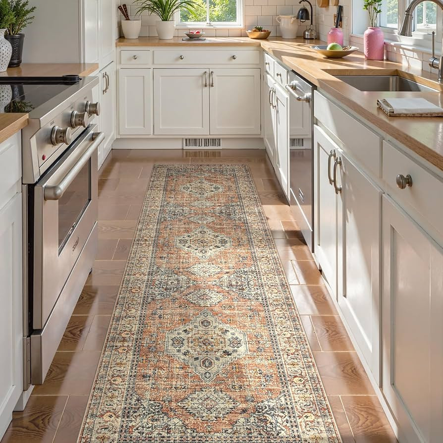 Lahome Oriental Kitchen Runners for Hallways, 2.5x10 Washable Runner Rug Non Slip, Soft Hallway R... | Amazon (US)