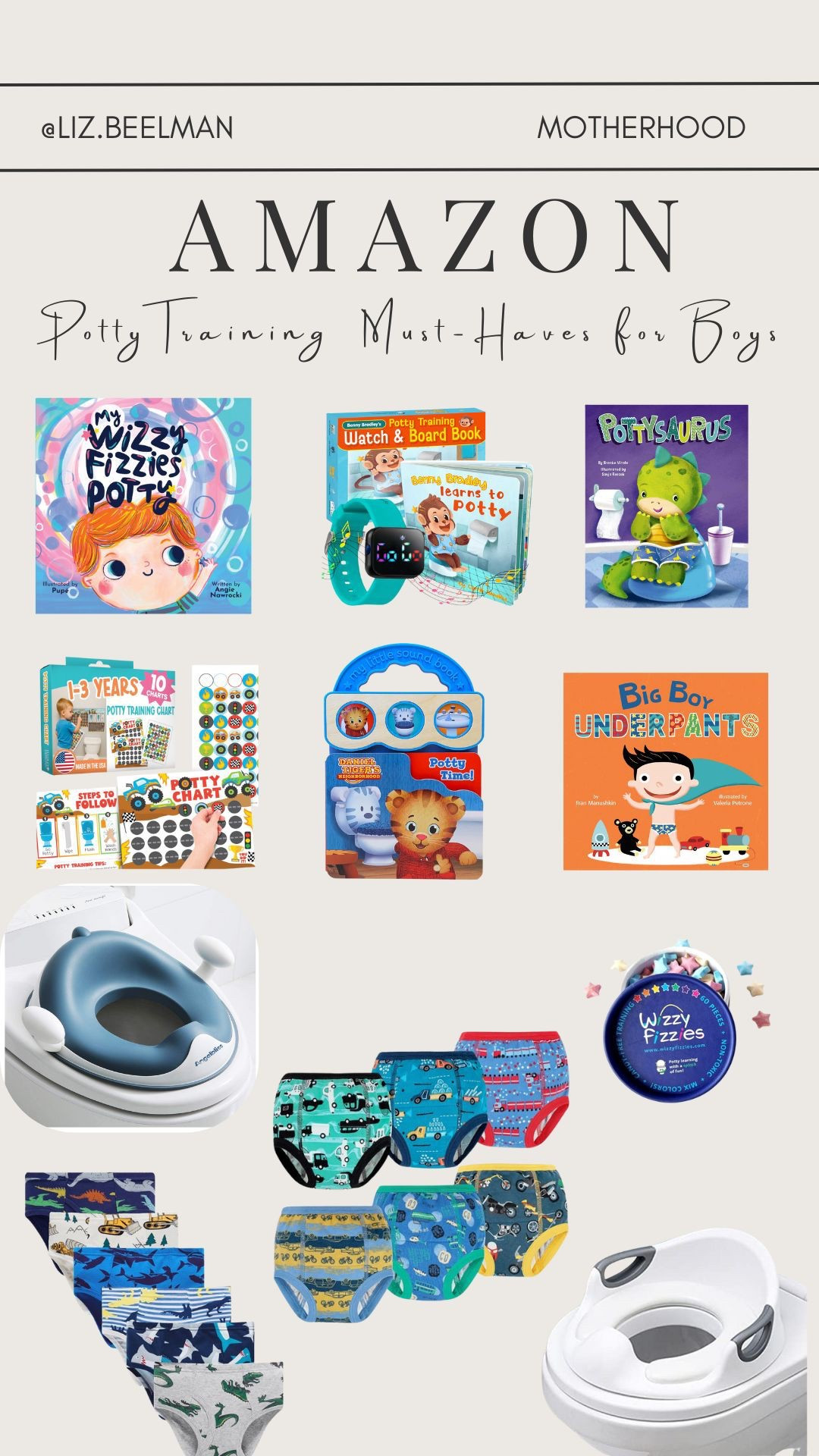 AMAZON: Potty Training Must-Haves for Boys 