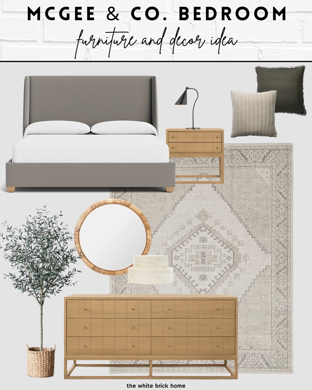 A beautiful bedroom design ideas using decor and furniture from McGee and co! 

🖤🖤

Bed, bedroom, bedroom design, bedroom decor, bedroom ideas, bed frame, area rug, dresser, nightstand, faux tree, wall mirror, throw pillows, nightstand, home accessories, home accents, living room rug, McGee and co, McGee and co bedroom 

#LTKHome #LTKSaleAlert #LTKStyleTip
