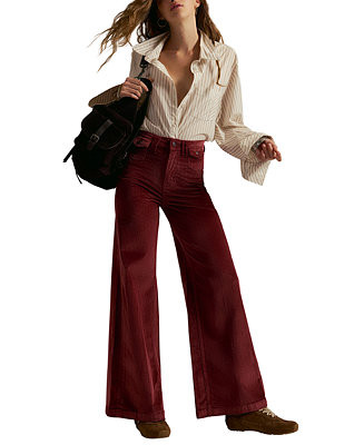 Women's Kellee High Rise Corduroy Palazzo Pants | Macy's