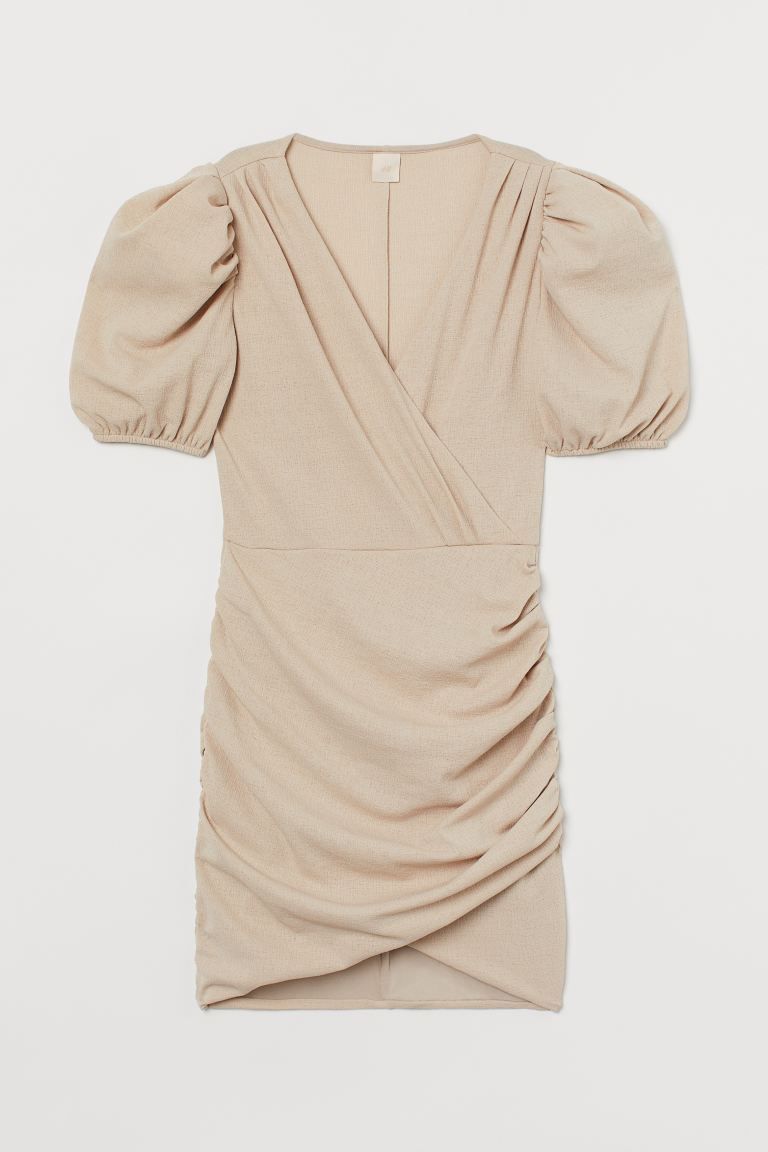 Puff-sleeved Wrap Dress | H&M (US + CA)