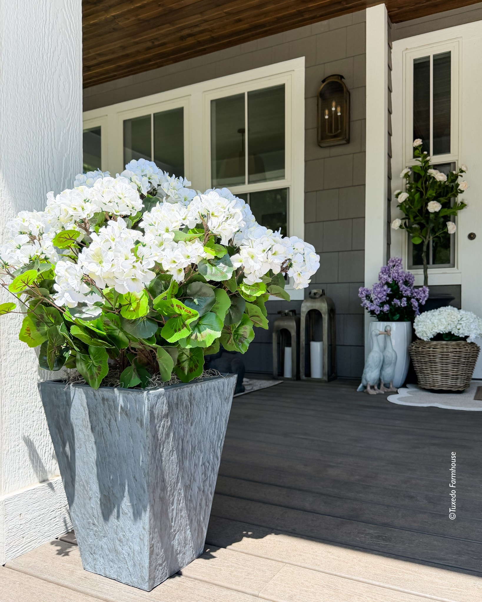 It’s big and beautiful! This faux geranium looks great in the planter it comes in. Or put it in a larger one.

#LTKSeasonal #LTKHome #LTKSaleAlert