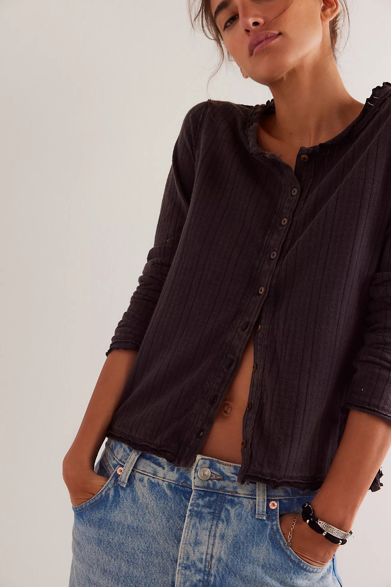 We The Free Penny Pointelle Cardi | Free People (Global - UK&FR Excluded)