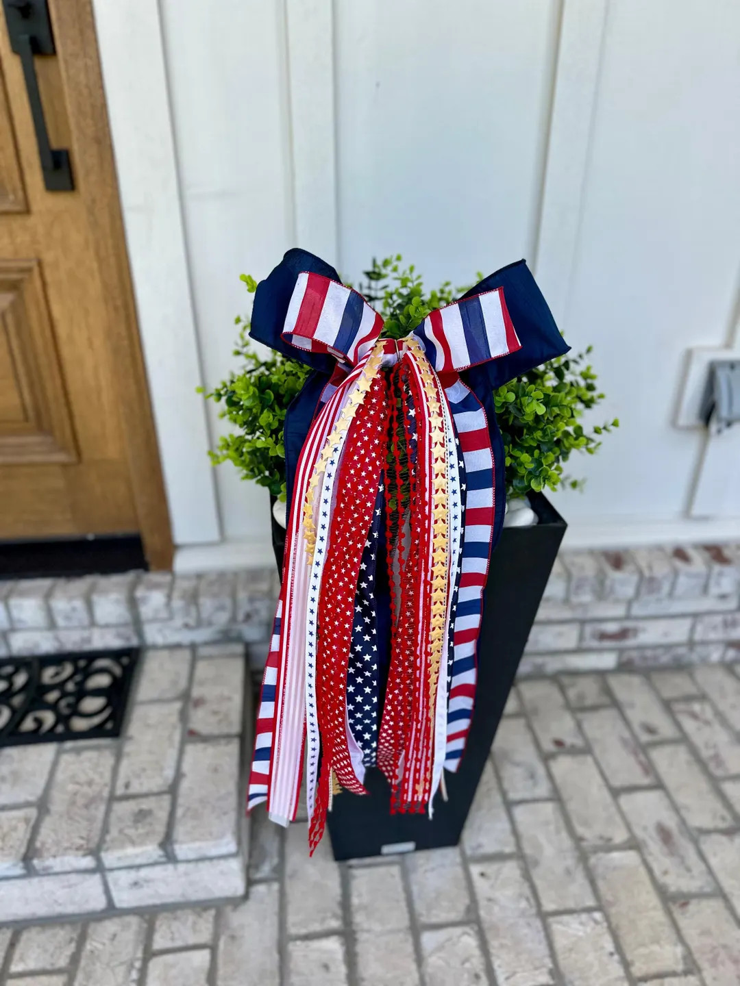 Patriotic BowBin- Bow Ribbon Bundle - American Flag, July 4th, Memorial Labor Day Red White Blue ... | Etsy (US)