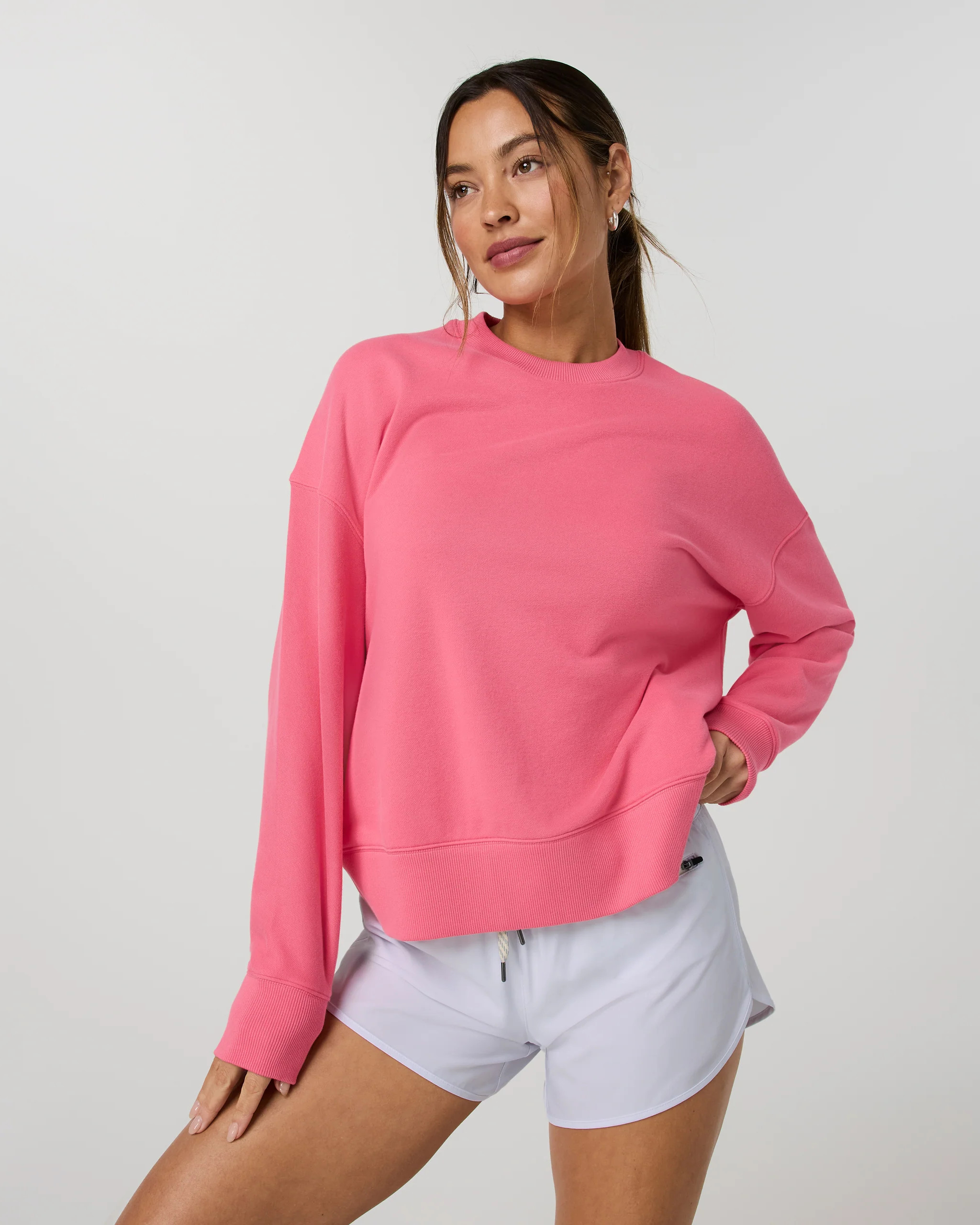 Sedona Weekender Crew – Sunset Pink Crewneck Pullover – Vuori | Vuori Clothing (US & Canada)