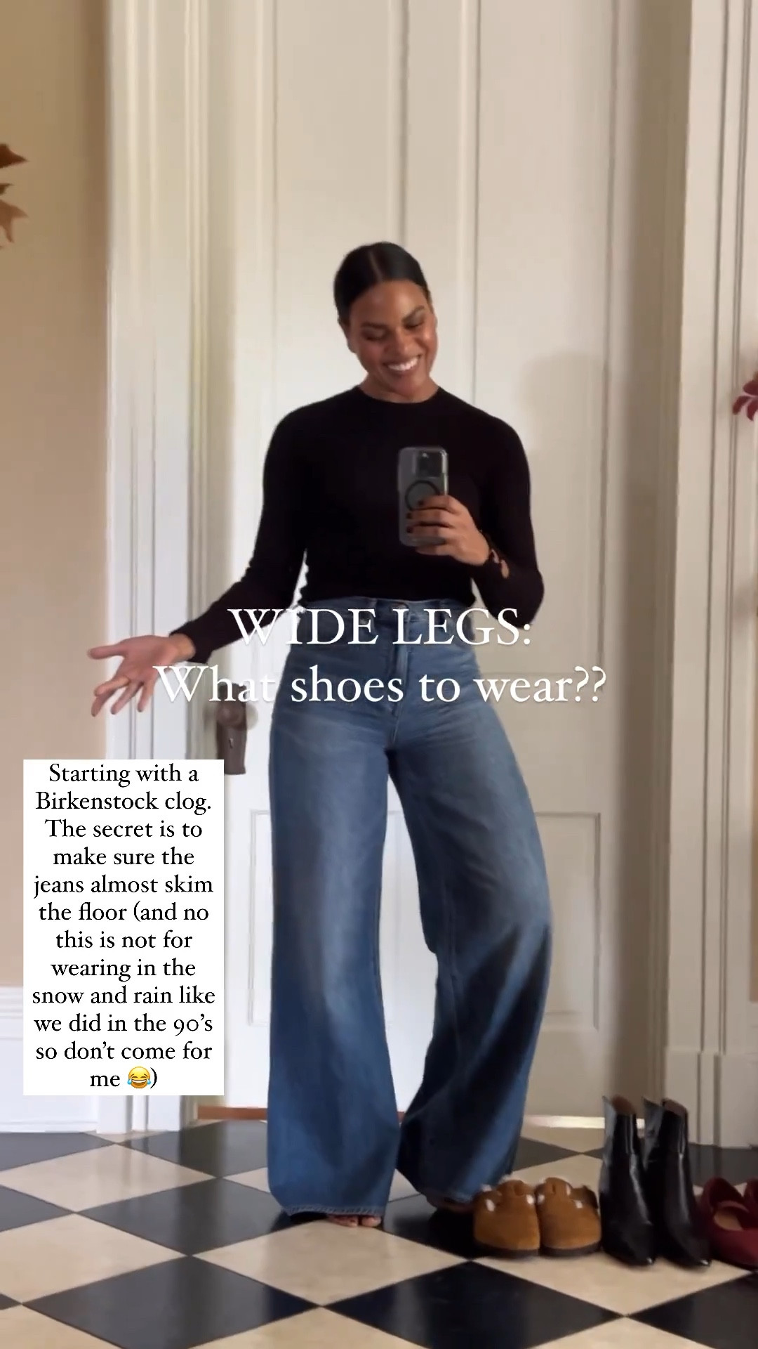 What shoes to wear with Wide Leg jeans? I’ll show you 

#LTKshoecrush #LTKxMadewell #LTKstyletip
