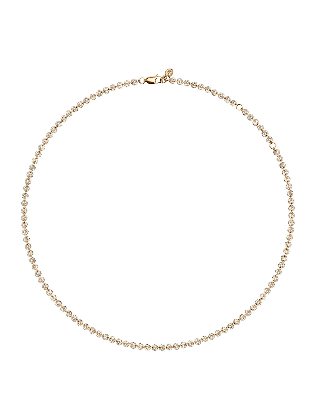 FLOATING ETERNITY NECKLACE IN 3.5MM HONEY MOISSANITE | Dorsey