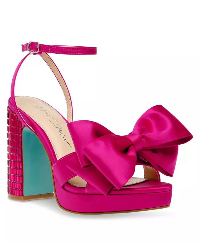 Women's Maddy Bow Platform Evening Sandals | Macy's