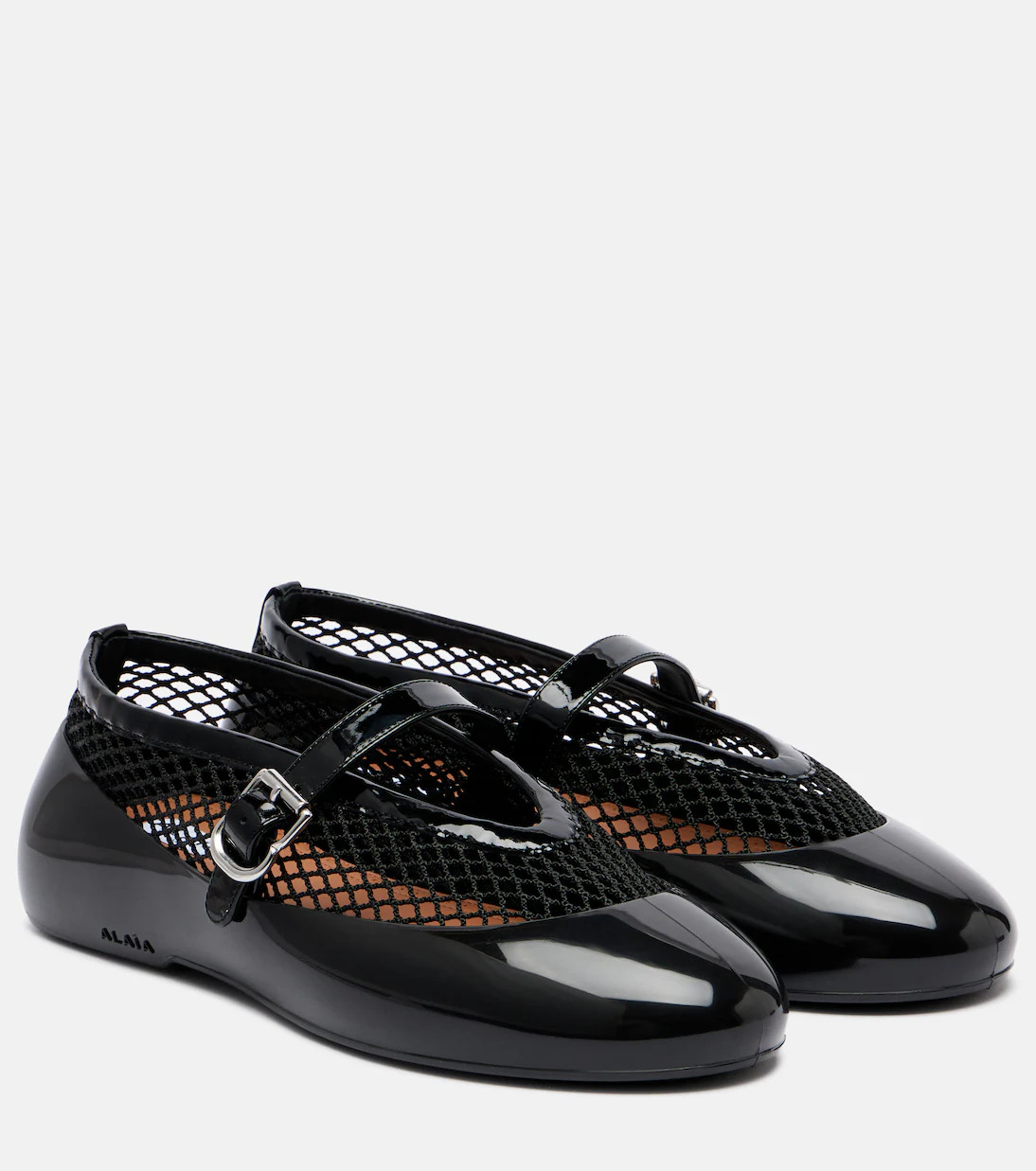 Bailarinas de red con piel | Mytheresa (INTL)