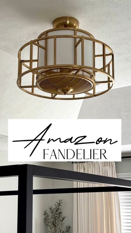 Okay, ladies! I have found the perfect lighting solution for your bedroom! You want a beautiful chandelier hanging about your bed and your husband wants a fan, let me introduce the “fandelier!” Yes, fandeliers have been around for a little while, but they haven’t been very aesthetically pleasing. This one, however, is absolutely gorgeous and will literally blow you out of the room on the highest setting. 
#amazonhome #fandelier #bedroomlighting #bedroominspo

#LTKstyletip #LTKVideo #LTKhome