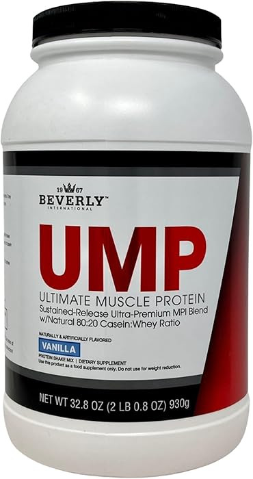 Beverly International UMP Protein Powder, Vanilla. Unique Whey-Casein Ratio Builds Lean Muscle. E... | Amazon (US)