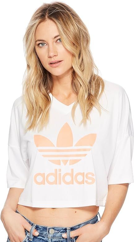 Adidas Trefoil Cropped T-Shirt | Amazon (US)