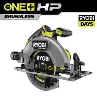 RYOBI ONE+ HP 18V Brushless Cordless 7-1/4 in. Circular Saw (Tool Only) PBLCS300B - The Home Depo... | The Home Depot