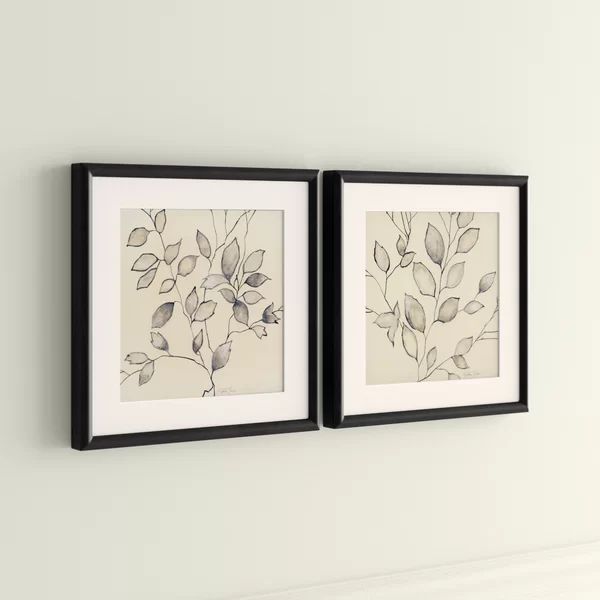 Whispering Leaves - 2 Piece Picture Frame Painting Print Set on Paper | Wayfair North America