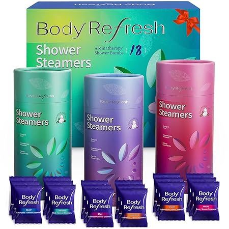 Shower Steamers Aromatherapy - Birthday Gifts for Women, 18 Pack Shower Bombs with Essential Oils... | Amazon (US)