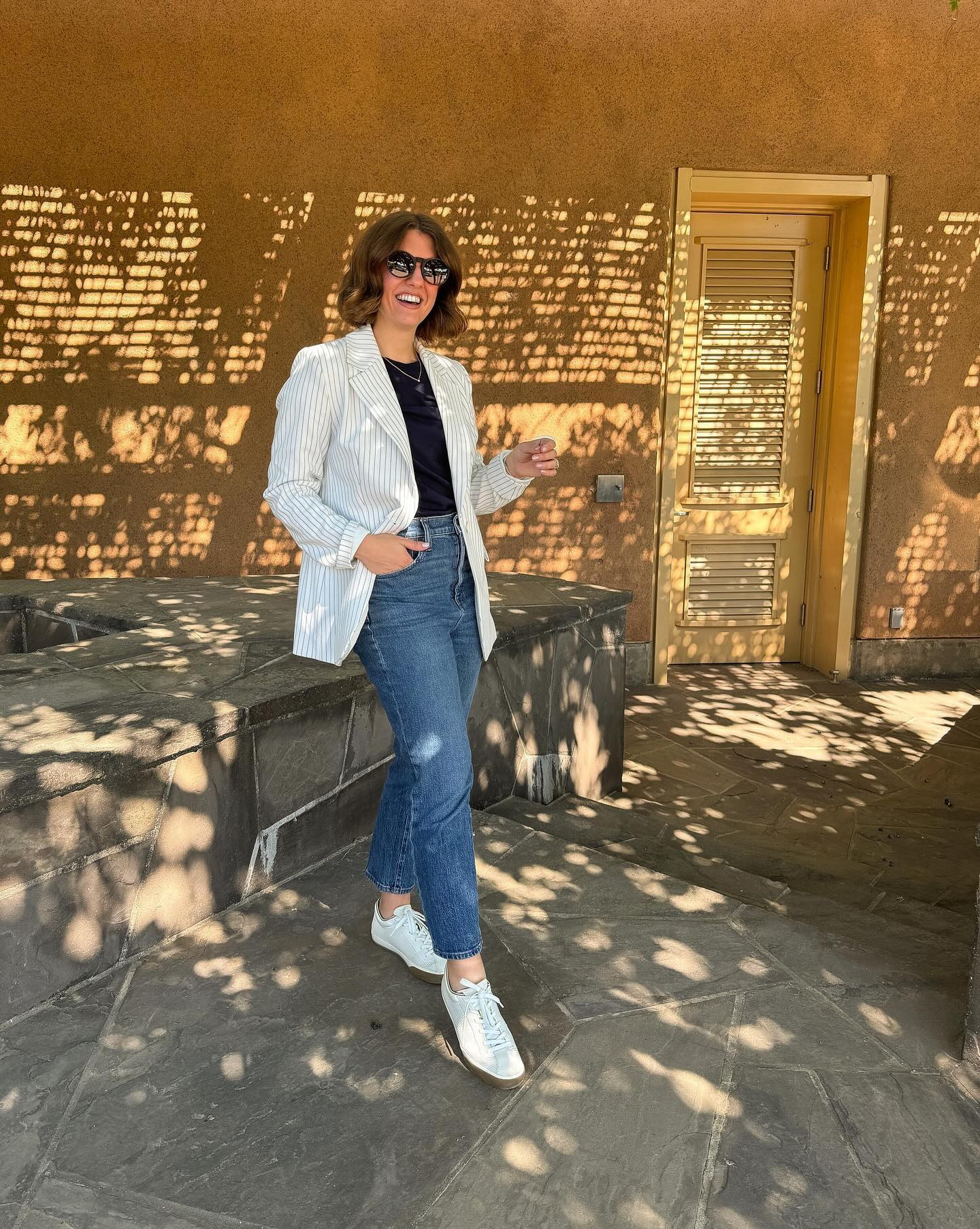 Wine tasting outfit for Day 1 in Napa 🍷

Blazer: size 4, currently on sale and fully stocked!
T-shirt: M
Jeans: 28
Sneakers: 8

#LTKFindsUnder100 #LTKStyleTip #LTKTravel