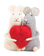 Felt Heart Mice Decor | TJ Maxx