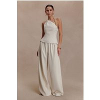 Gabby Straight Leg Linen Pants / Natural | MESHKI | XXS | MESHKI US
