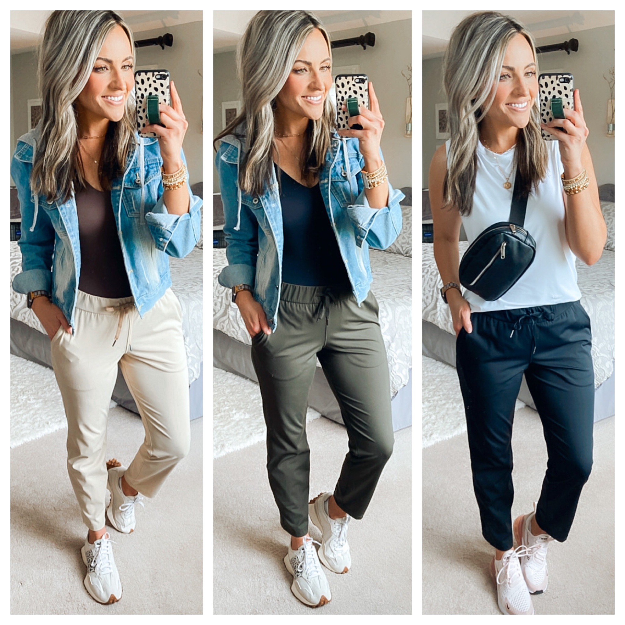 Everyday casual joggers 
Wearing size small. Colors: light khaki, olive green & Black
#joggers #athleisure #everydayoutfit #casualoutfit

#LTKFitness #LTKFind #LTKstyletip