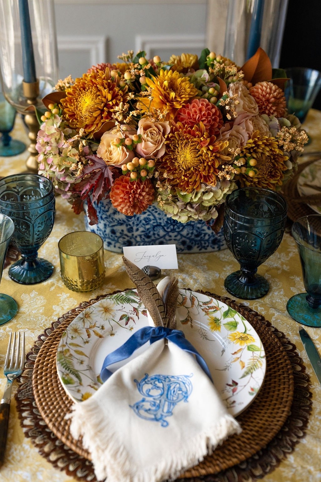 A Thanksgiving table full of lush colors of Fall! This table is the  perfect inspiration to create beautiful memories this season!🍁
#falltabledecor #friendsgivingtable #thanksgivingtable #potterybarn #falltable

#LTKHome #LTKParties #LTKSeasonal