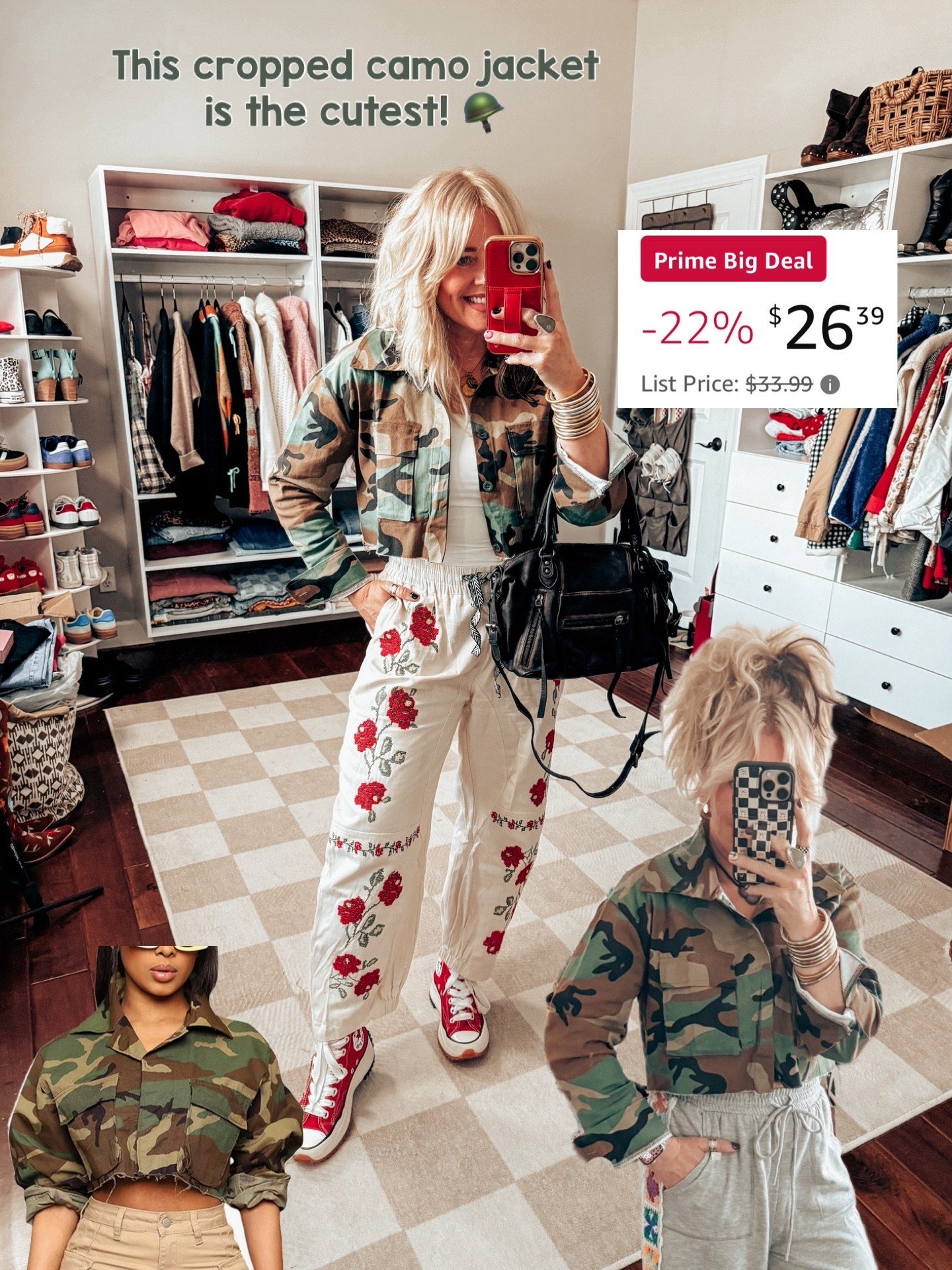 The cutest cropped camo jacket! So cute buttoned or opened over a tank or tee. 
My camo jacket is a medium. 


#LTKOver40 #LTKSaleAlert #LTKStyleTip