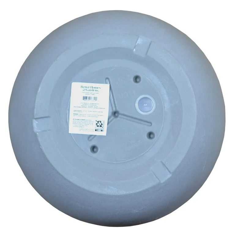 Better Homes & Gardens 14in Mosswood Resin Planter, Gray | Walmart (US)