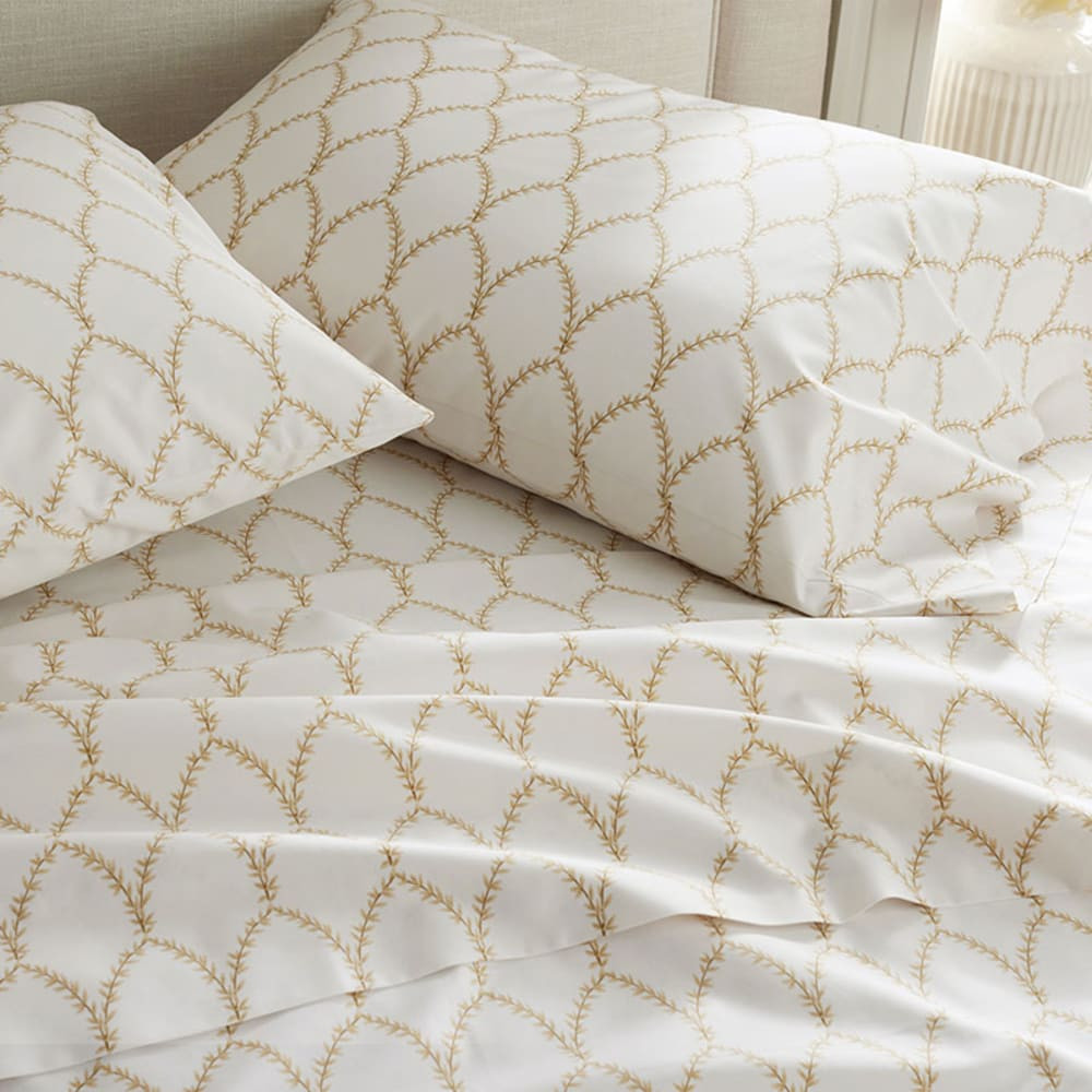 Laurel Classic Smooth Sateen Bed Sheet Set - Gold, Twin | The Company Store