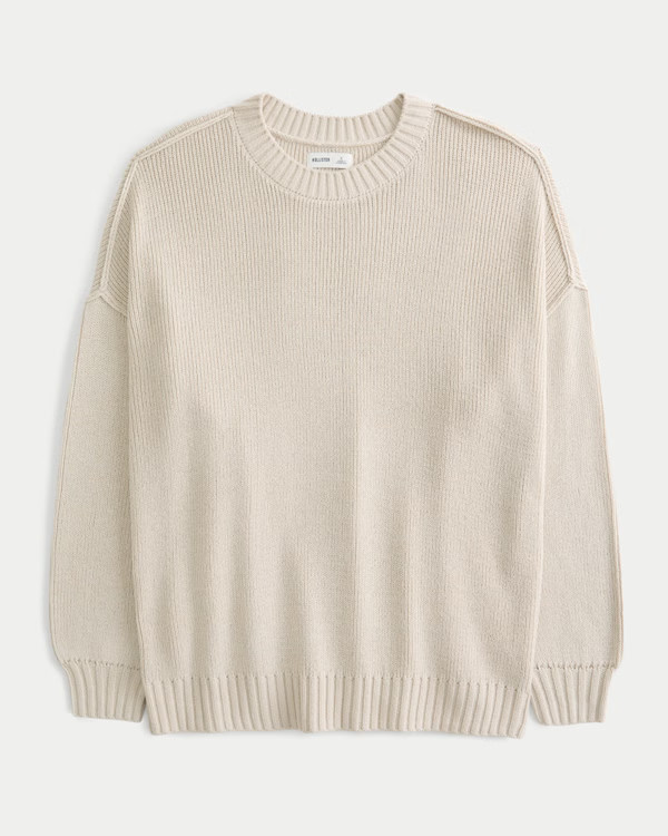 Women's Oversized Crew Sweater | Women's | HollisterCo.com | Hollister (US)