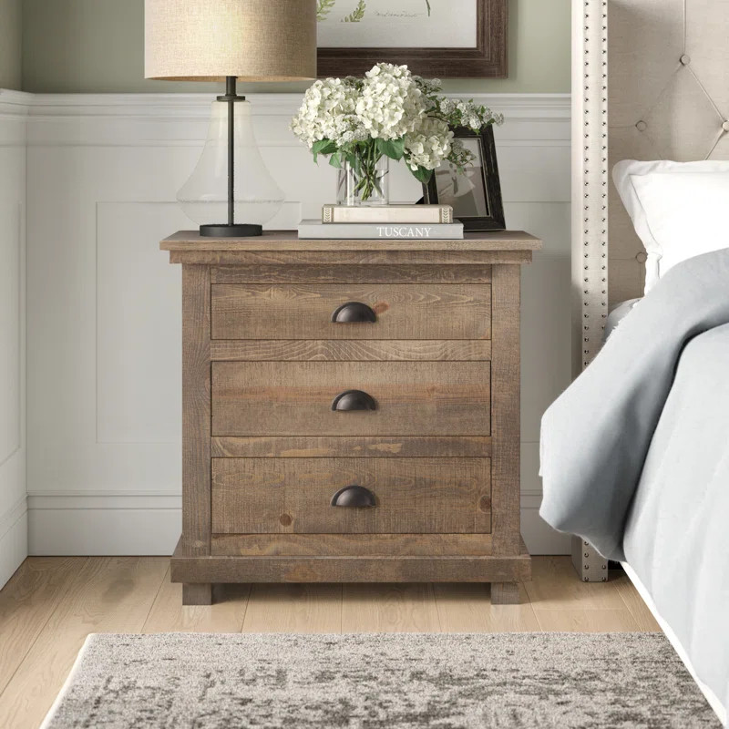 Lockridge 31'' Tall 3 - Drawer Solid Wood Bachelor's Chest | Wayfair North America