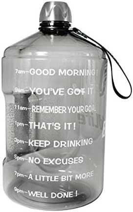 BuildLife 1 Gallon Water Bottle Motivational Fitness Workout with Time Marker/Drink More Daily/Cl... | Amazon (US)