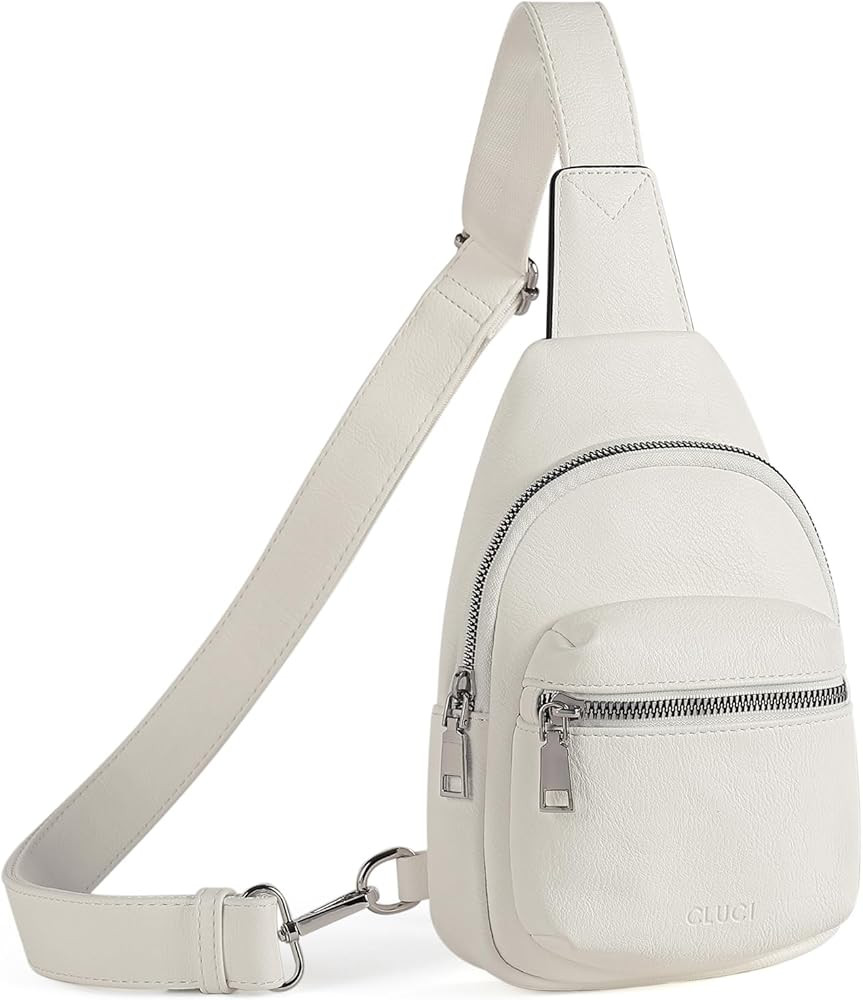 Small Sling Bag for Women, Leather Crossbody Fanny Packs Trendy, Women's Chest Bag | Amazon (US)