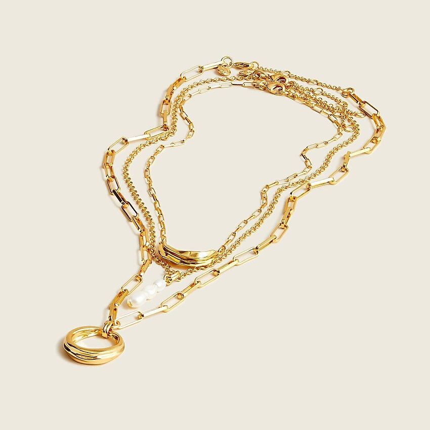 Triple-strand chain necklace | J.Crew US
