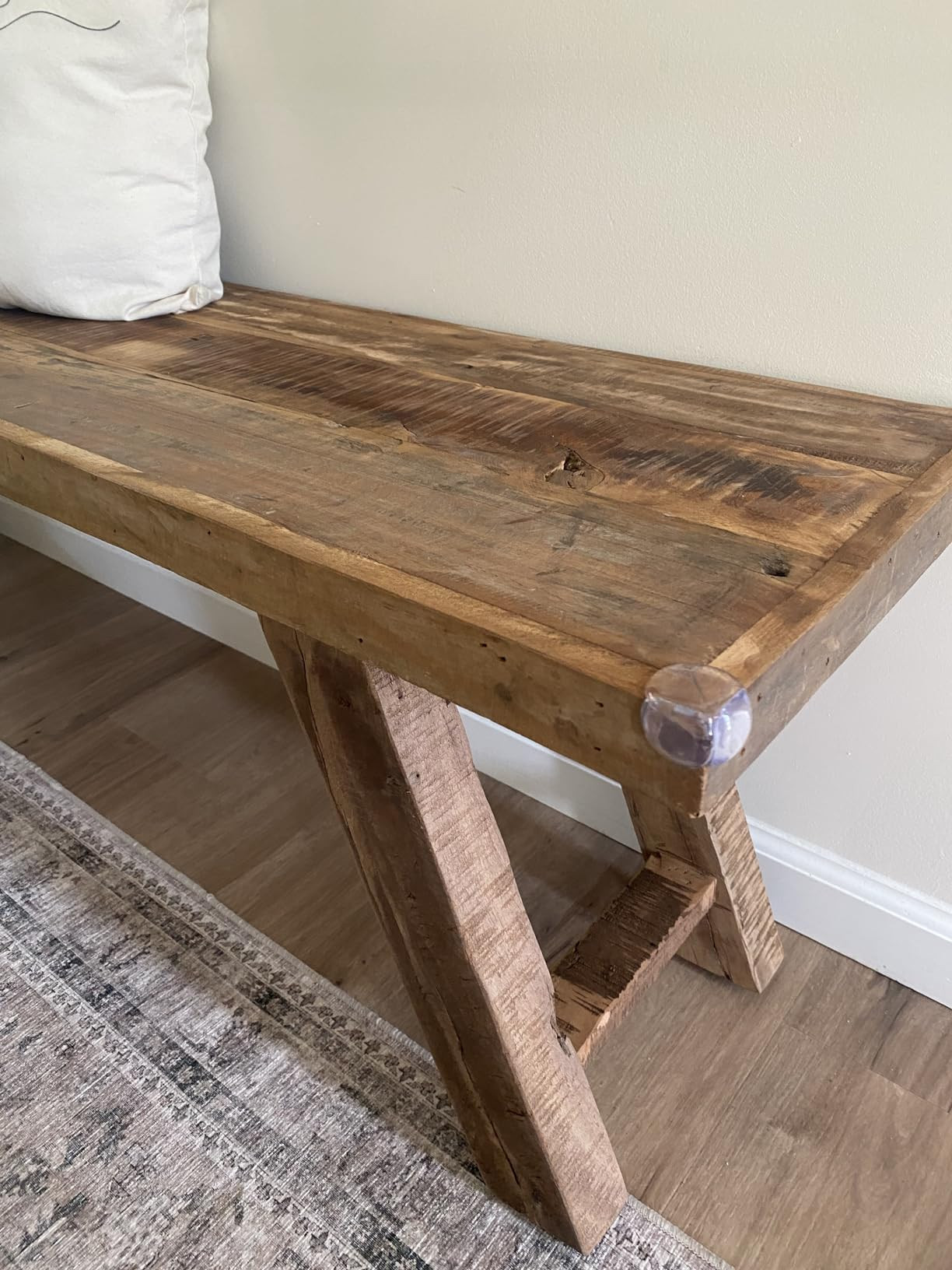 Jofran Reclamation 60" Rustic Reclaimed Solid Wood Dining Bench | Amazon (US)