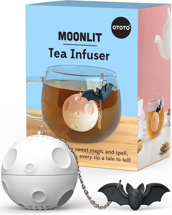 NEW - OTOTO Moonlit Spooky Tea Strainer - Loose Leaf Tea Steeper, Tea Infuser for Loose Leaf Tea,... | Amazon (US)