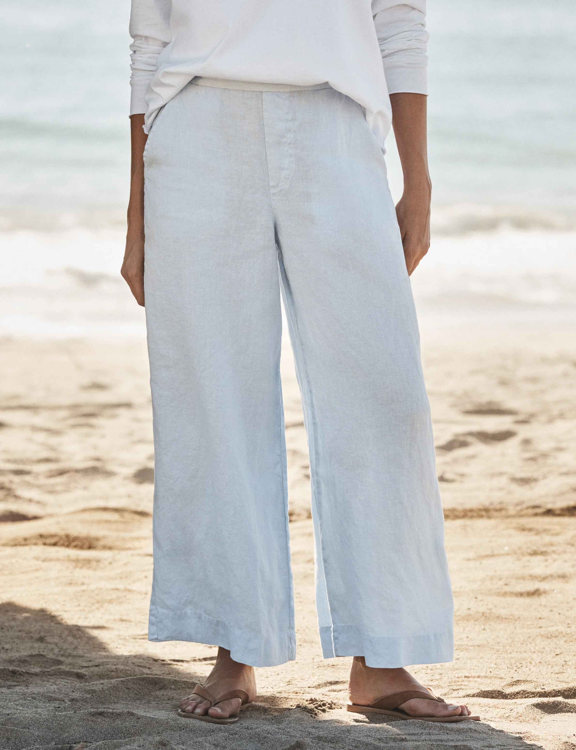 MAISIE French Blue, Washed Linen | Frank & Eileen