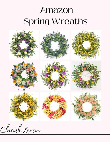 The cutest Amazon Spring time wreaths - even perfect to keep up for summer time! All of these are under $50 except for one of them! 

#LTKsalealert #LTKunder50 #LTKhome