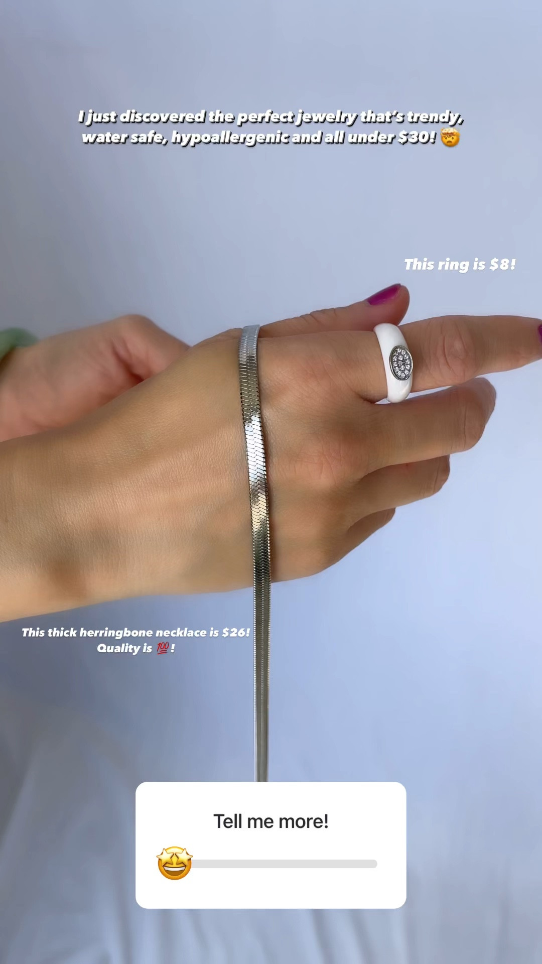 I recently discovered the perfect jewelry that’s trendy, water safe, hypoallergenic and all under $30! 🤯 From poolside to a night out, elevate your style in gold or silver pieces. The quality is amazing; in shook! @flaire.company #ad 

Affordable jewelry, gold jewelry, silver jewelry, waterproof jewelry, jewelry inspo, summer outfit, swimwear, Flaire & Co, earrings, ring, necklace, The Stylizt  



#LTKSwim #LTKFindsUnder50 #LTKStyleTip