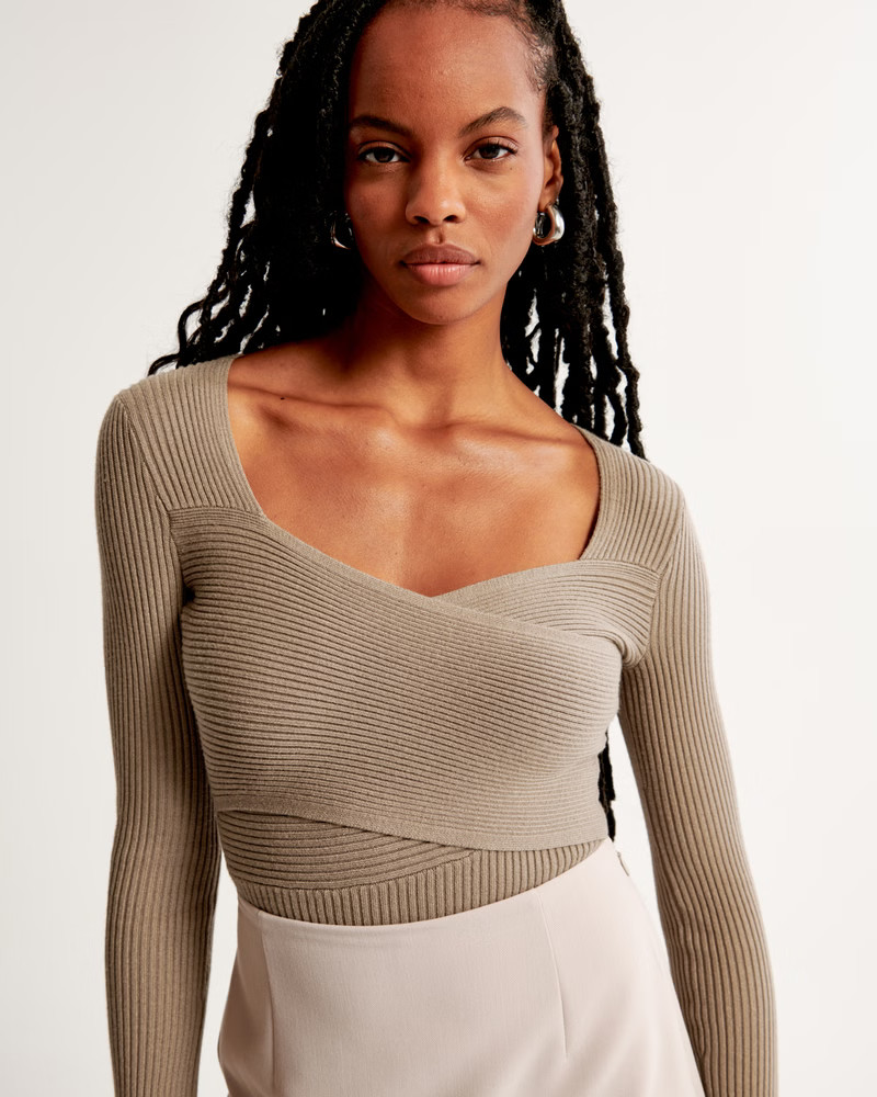 Women's LuxeLoft Wrap Bodysuit | Women's Tops | Abercrombie.com | Abercrombie & Fitch (US)