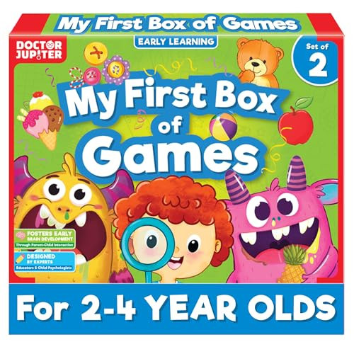 Doctor Jupiter My First Box of Games for 2 to 4, Toddler Games for 2-3-4 Year Old Boys and Girls | Toys for Ages 2-4 | Toddler Toys for 2-3-4 Year Old | Learning & Education Toys | Amazon (US)