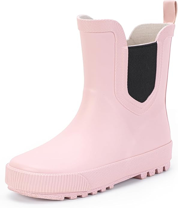 Hehainom Toddler Kids Rain Boots for Girls Boys Waterproof Rainboots Easy-on Light Weight Chelsea... | Amazon (US)
