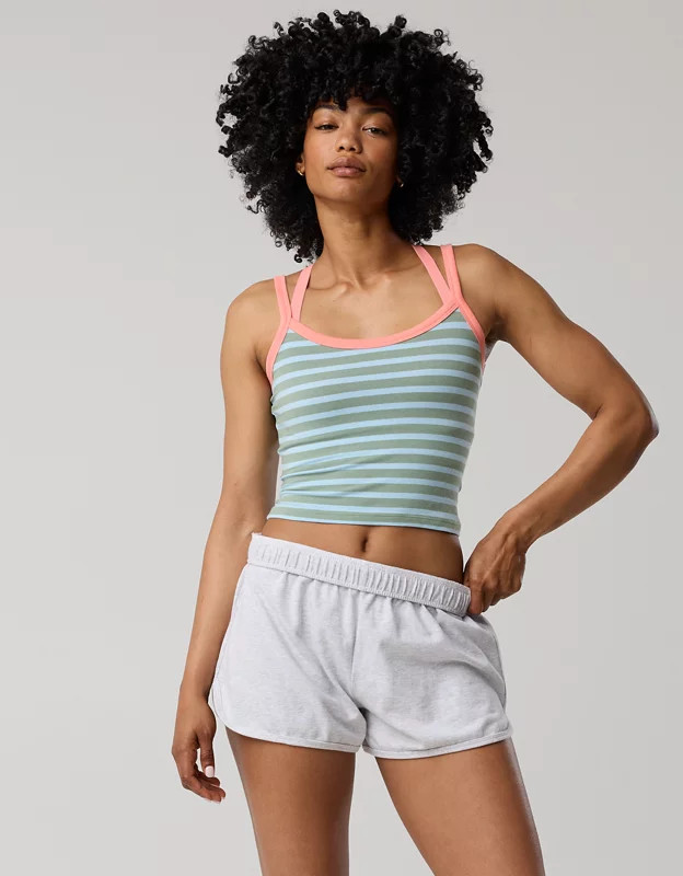OFFLINE By Aerie Let's Stretch Ringer Tank Top | Aerie