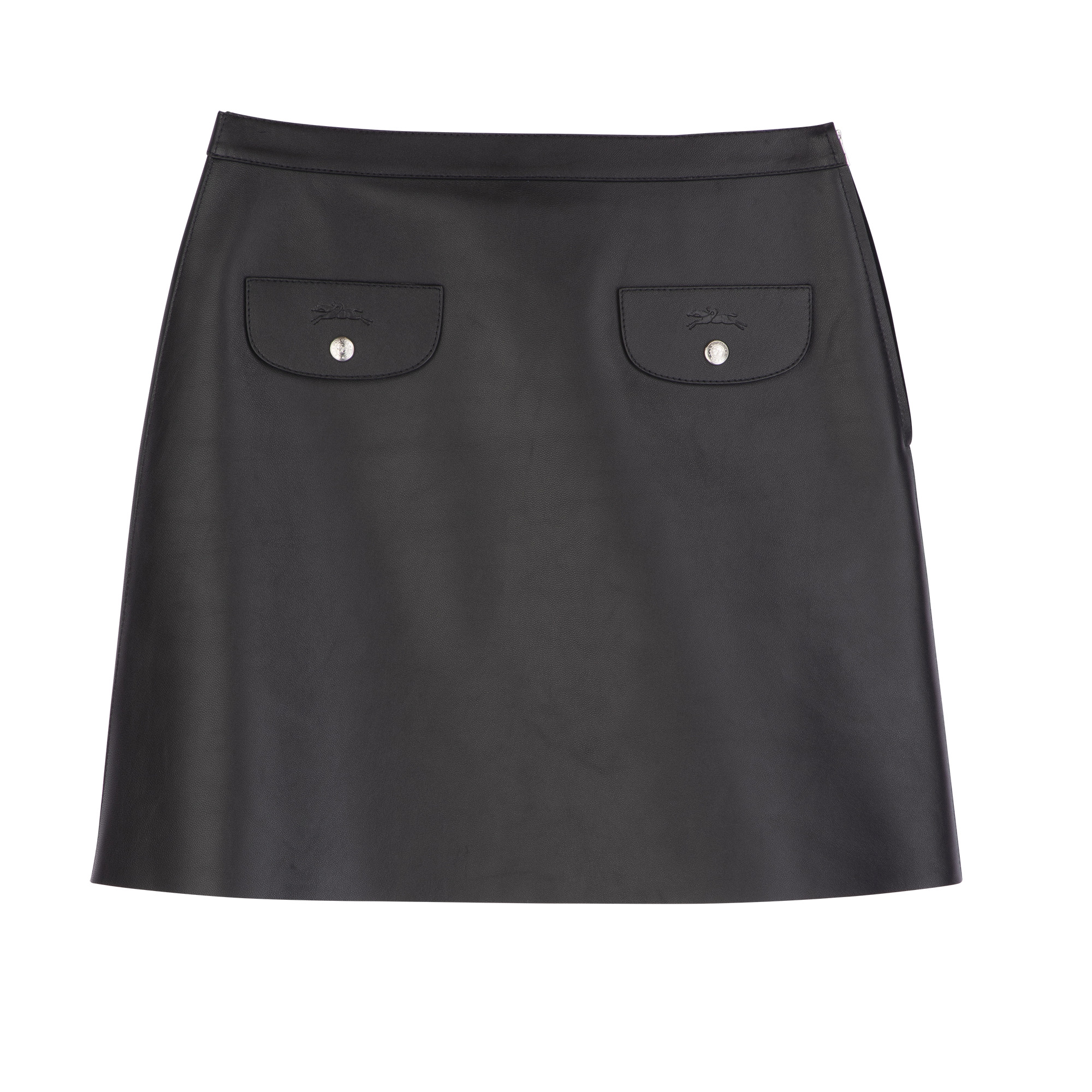 Skirt Black - Leather | Longchamp US | Longchamp