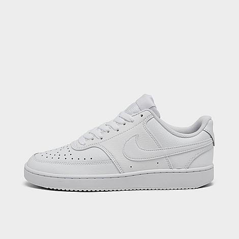 Nike Women's Court Vision Low Casual Shoes in White/White/White Size: 6.5 | Finish Line (US)