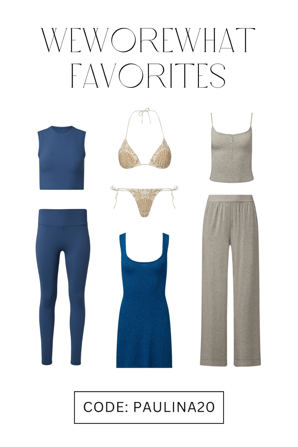 WeWoreWhat Favorites! Use code PAULINA20 for a discount 🤍

#LTKTravel #LTKFindsUnder100 #LTKStyleTip