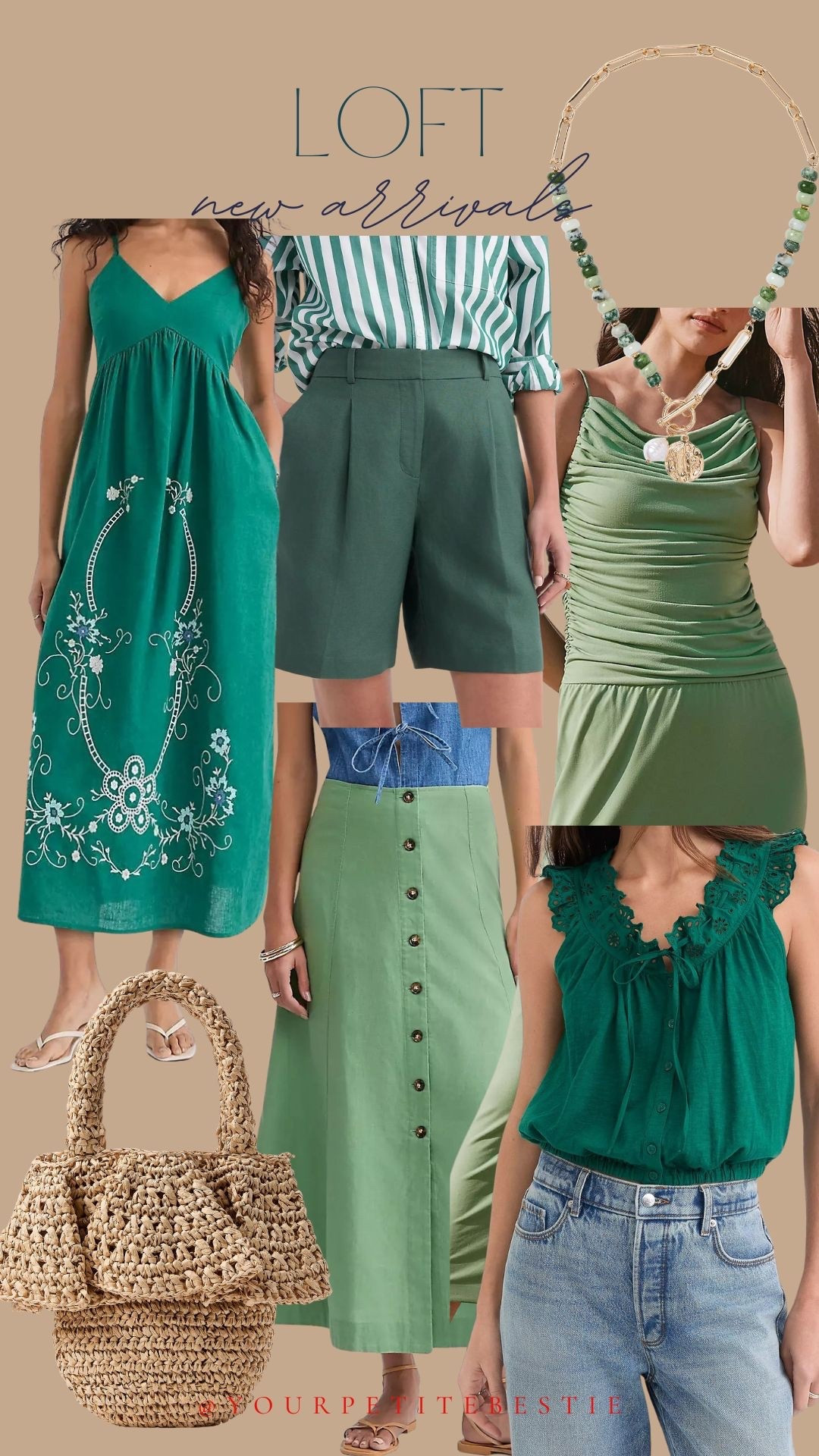New arrivals from loft! Loving green this spring! This skirt has been on my mind! 

#LTKPetite #LTKSaleAlert #LTKootd