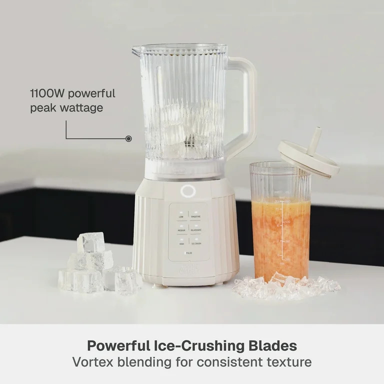 Thyme & Table Countertop Blender Duo, Sand White | Walmart (US)